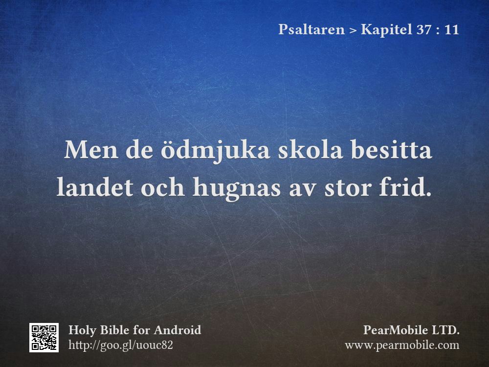 Psaltaren, Kapitel 37:11